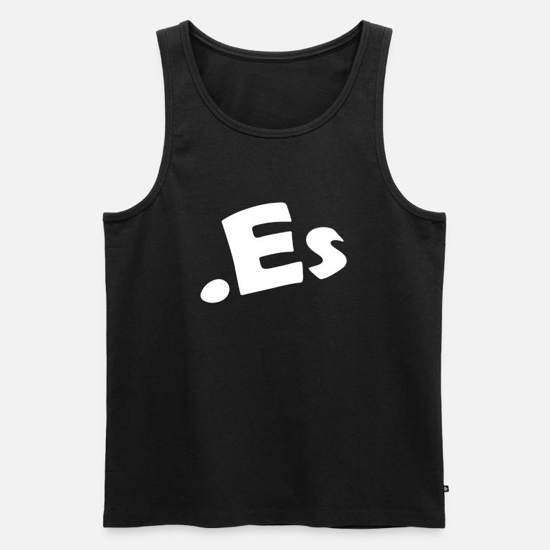 Espagne Code internet du pays - Débardeur bio Premium Homme - noir