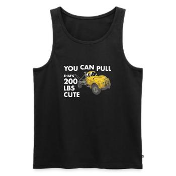You Can Pull 200 Pounds That's Cute Tow Truck - Men's Premium Organic Tank Top - black - Front - AI Model Male 178 light (178cm)