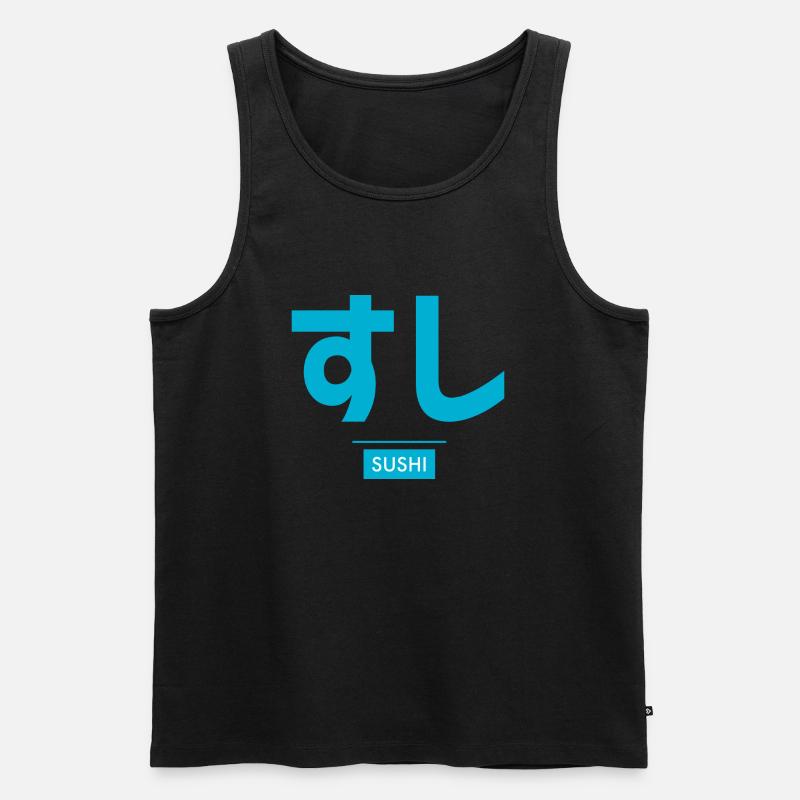 Japanisch - Männer Premium Bio Tank Top - Schwarz