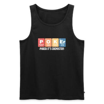 Period Table Of Elements Chemistry Playing Poker - Männer Premium Bio Tank Top - Schwarz - Vorne - Michal (187cm)