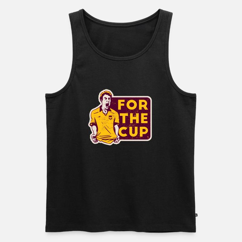 Fußball Spruch - Männer Premium Bio Tank Top - Schwarz