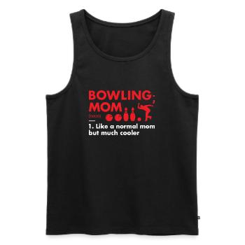 Sport Maman Définition Bowling - Débardeur bio Premium Homme - noir - Devant - Michal (187cm)