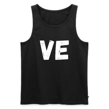Liebe passendes T-Shirt Paar - Männer Premium Bio Tank Top - Schwarz - Vorne - Michal (187cm)