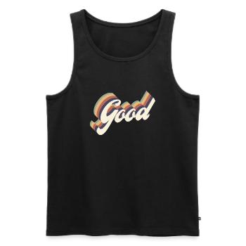 guter Jahrgang - Männer Premium Bio Tank Top - Schwarz - Vorne - AI Model Male 178 light (178cm)