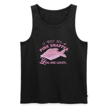 Snapper Fish - Fish Lover - Men's Premium Organic Tank Top - black - Front - AI Model Male 178 light (178cm)