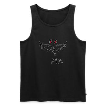 Hochzeit, Bräutigam, Junggesellenabschied - Männer Premium Bio Tank Top - Schwarz - Vorne - Michal (187cm)