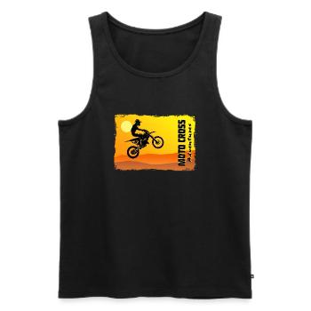 Supercross - Moto Cross - Motocross - Men's Premium Organic Tank Top - black - Front - Michal (187cm)