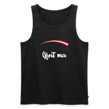 Lustiger Spruch Witzig Humor Geschenkidee - Männer Premium Bio Tank Top - Schwarz - Vorne - AI Model Male 178 light (178cm)