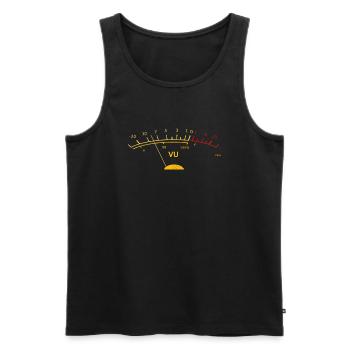VU Meter Volume Meter - Men's Premium Organic Tank Top - black - Front - AI Model Male 178 light (178cm)