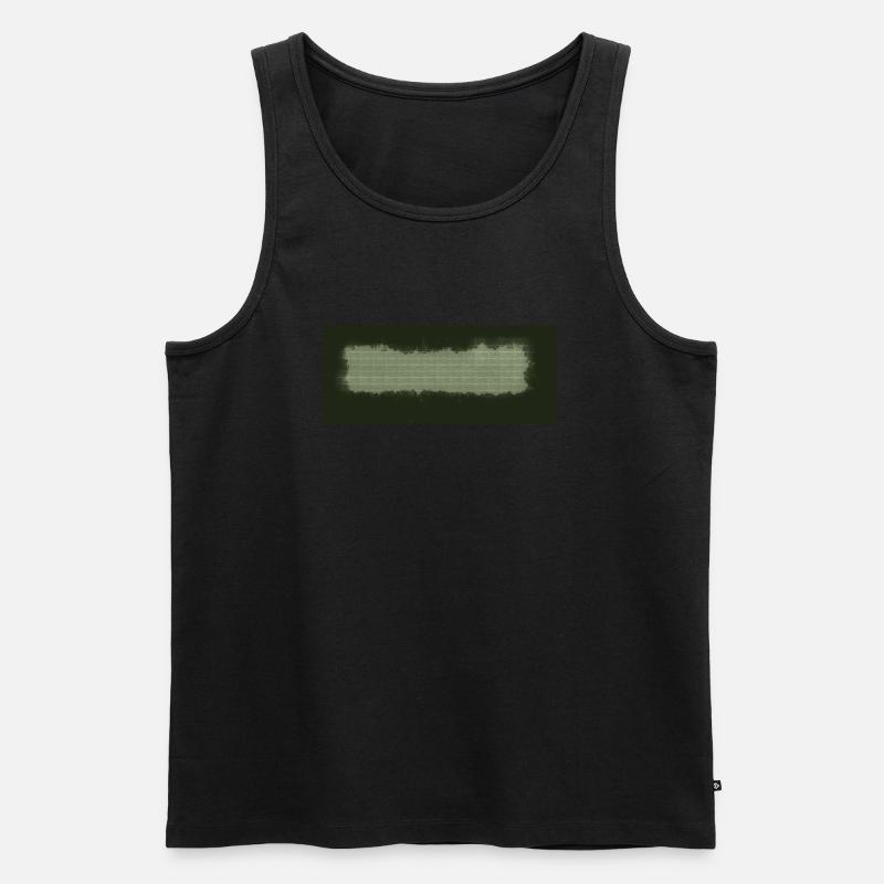 Metallgitter - Männer Premium Bio Tank Top - Schwarz