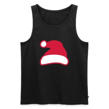 Santa Claus - Men's Premium Organic Tank Top - black - Front - Michal (187cm)