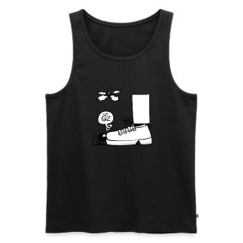 Beth die Spinne - Der Kuss unter dem Mistelzweig - Männer Premium Bio Tank Top - Schwarz - Vorne - AI Model Male 178 light (178cm)