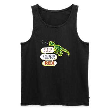 Sleepasaurus Rex Magical About The Beyond - Men's Premium Organic Tank Top - black - Front - AI Model Male 178 light (178cm)