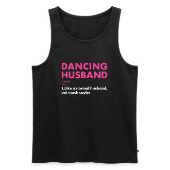 Danseur Mari Définition Danse - Débardeur bio Premium Homme - noir - Devant - Michal (187cm)