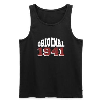 Original 1941 - Men's Premium Organic Tank Top - black - Front - Michal (187cm)