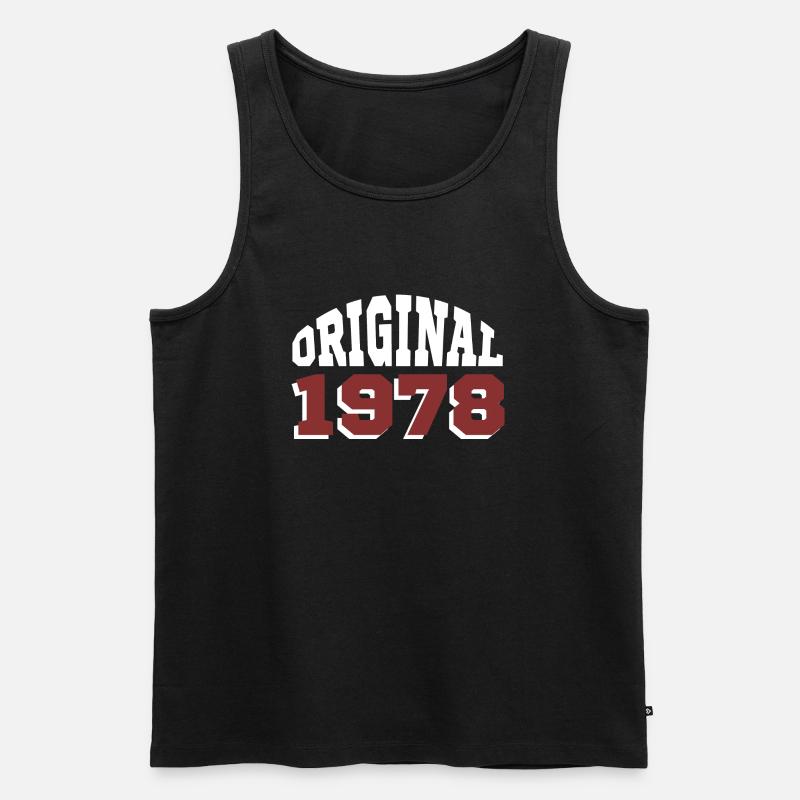 Original 1978 - Männer Premium Bio Tank Top - Schwarz