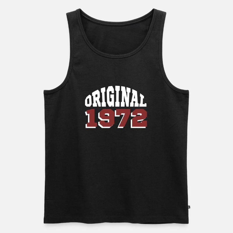 Original 1972 - Männer Premium Bio Tank Top - Schwarz