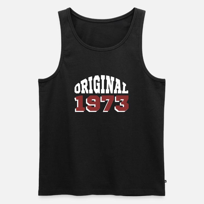 Original 1973 - Männer Premium Bio Tank Top - Schwarz