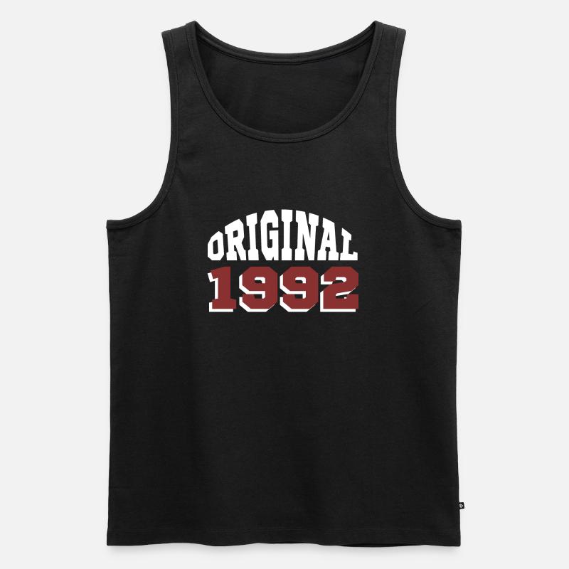 Original 1992 - Männer Premium Bio Tank Top - Schwarz