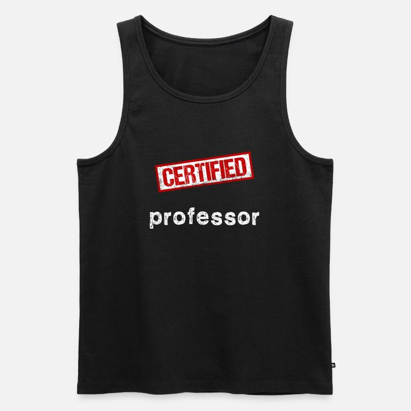 Professor - Männer Premium Bio Tank Top - Schwarz