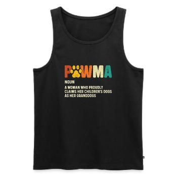 Pawma Definition - Dog Owner Dog Lover - Men's Premium Organic Tank Top - black - Front - Michal (187cm)