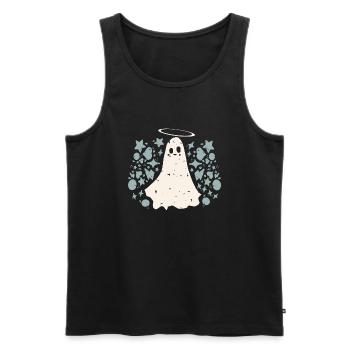 Holy Spirit - Men's Premium Organic Tank Top - black - Front - AI Model Male 178 light (178cm)