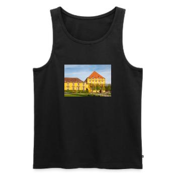 Château d’Osnabrück (Schloss Osnabrück) Osnabrück - Débardeur bio Premium Homme - noir - Devant - Michal (187cm)