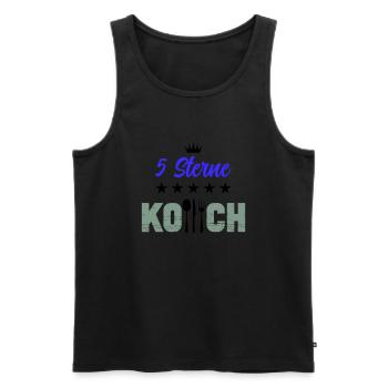 5 Star Chef - Men's Premium Organic Tank Top - black - Front - AI Model Male 178 light (178cm)