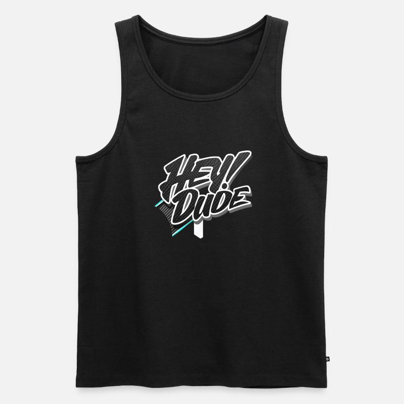 hey Kumpel - Männer Premium Bio Tank Top - Schwarz