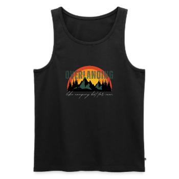 Overlanding Accessories, Overlanding Gear, Offroad - Men's Premium Organic Tank Top - black - Front - AI Model Male 178 light (178cm)