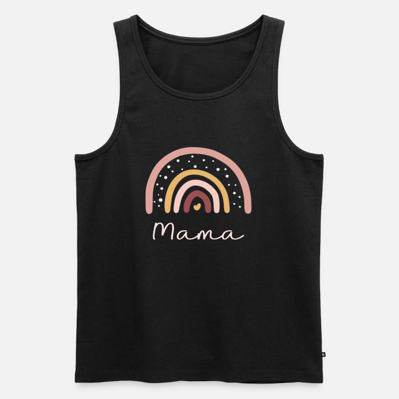 Regenbogen Mama - Männer Premium Bio Tank Top - Schwarz