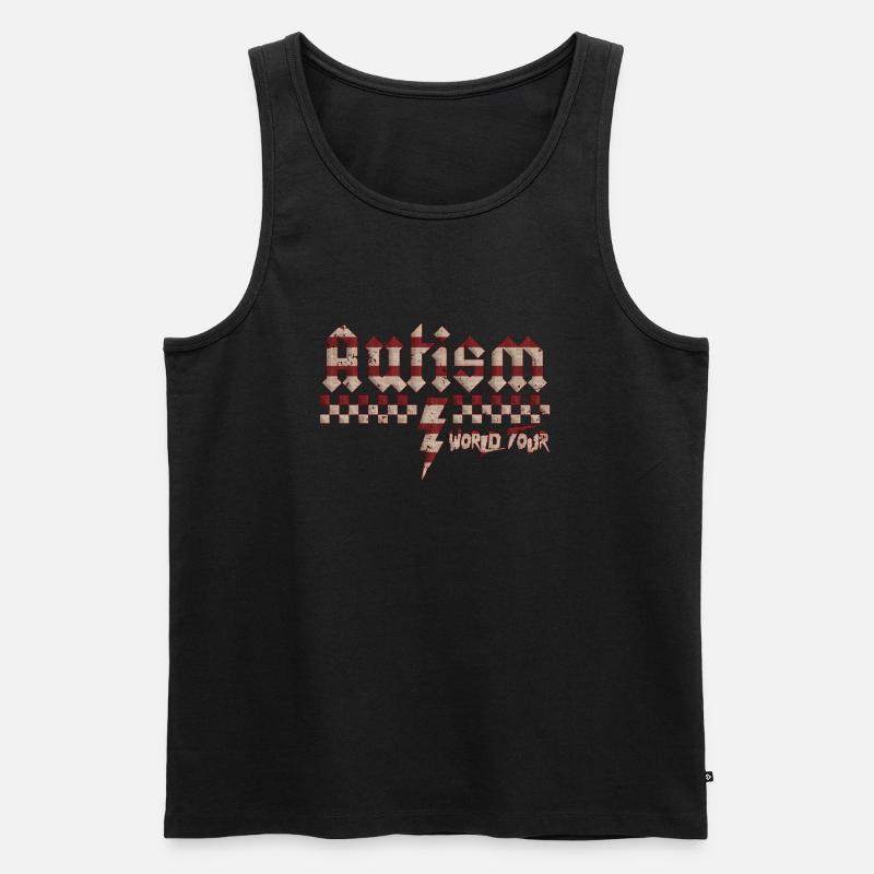 Autismus-Bewusstsein: anders, anders, besser - Männer Premium Bio Tank Top - Schwarz
