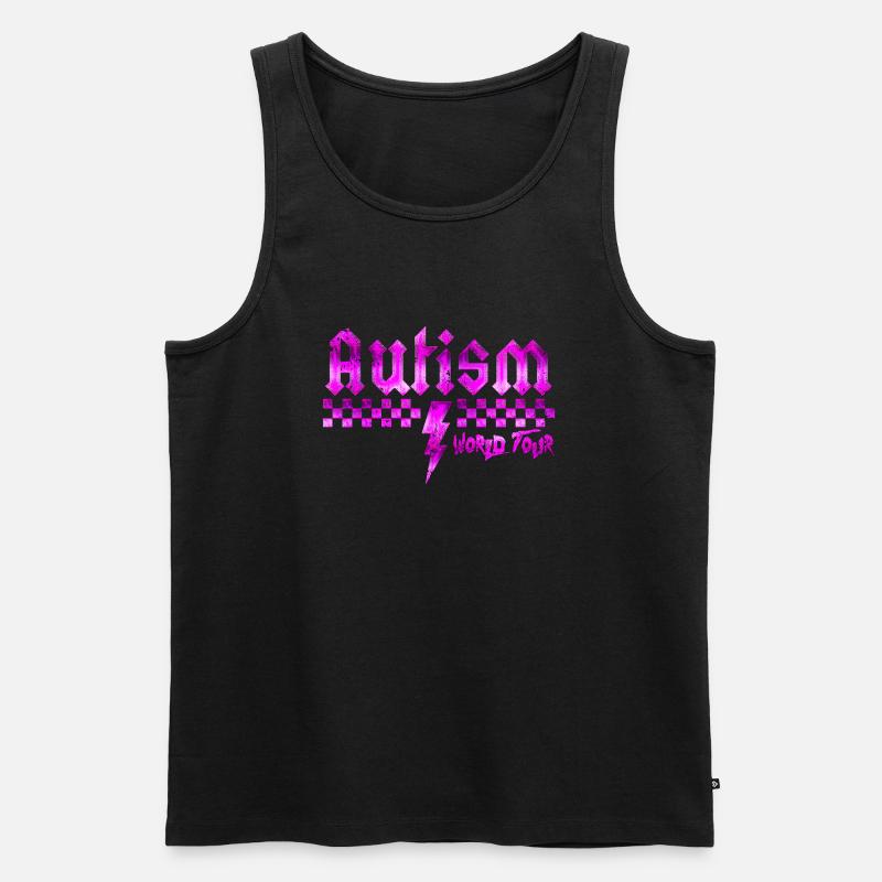 Autismus-Bewusstsein: anders, anders, besser - Männer Premium Bio Tank Top - Schwarz