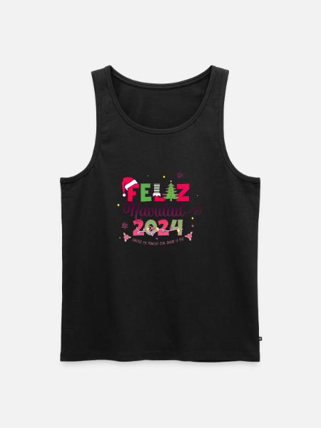 Weihnachten Weihnachtsmann 2024 2025 Film Urlaub Familie XMS - Männer Premium Bio Tank Top - Schwarz