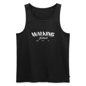 Walking Football Amicitia, Sanitas, Ludus - Men's Premium Organic Tank Top - black - Front - Michal (187cm)