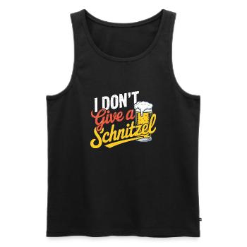 Ich gebe kein Schnitzel - Männer Premium Bio Tank Top - Schwarz - Vorne - Michal (187cm)