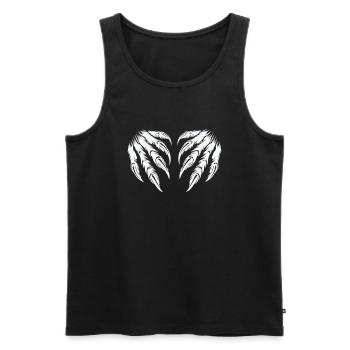 Claws 2 - Men's Premium Organic Tank Top - black - Front - AI Model Male 178 light (178cm)