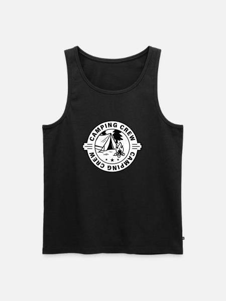 Camping Crew Zelten - Männer Premium Bio Tank Top - Schwarz