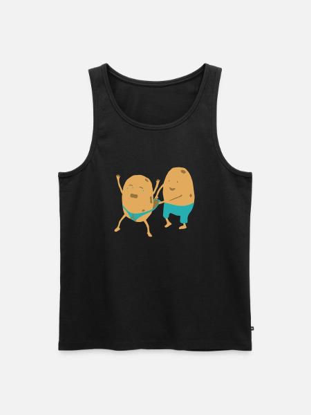 Potato Wedgie - Men's Premium Organic Tank Top - black