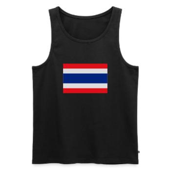 Thaïlande - Débardeur bio Premium Homme - noir - Devant - AI Model Male 178 light (178cm)