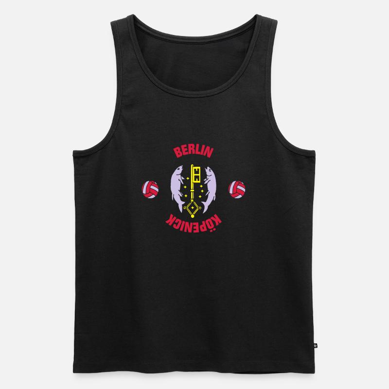 Berlin Köpenick (ID: 001013) - Männer Premium Bio Tank Top - Schwarz