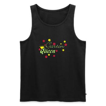Gartenqueen - Männer Premium Bio Tank Top - Schwarz - Vorne - Michal (187cm)