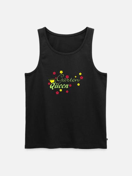 Gartenqueen - Männer Premium Bio Tank Top - Schwarz
