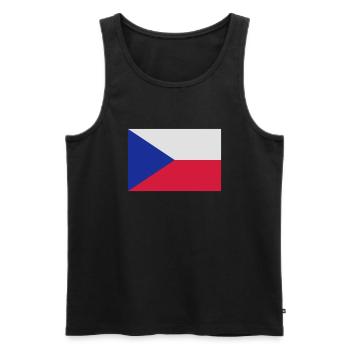 Tschechien - Männer Premium Bio Tank Top - Schwarz - Vorne - Michal (187cm)