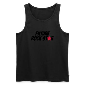 baby - Men's Premium Organic Tank Top - black - Front - AI Model Male 178 light (178cm)