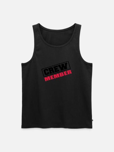 crew_member - Débardeur bio Premium Homme - noir