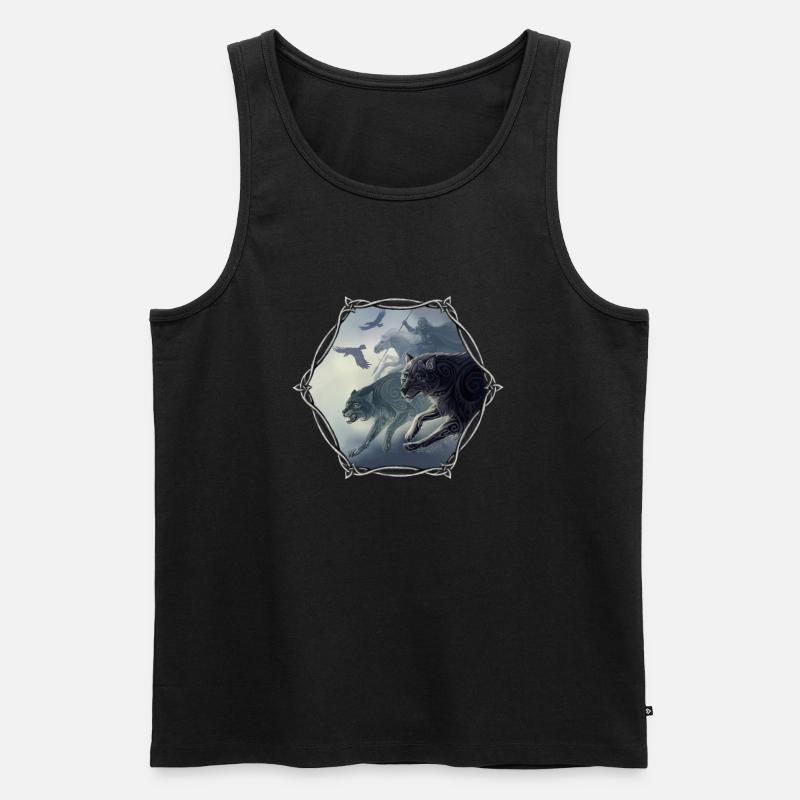 Odins wilde Jagd - Männer Premium Bio Tank Top - Schwarz
