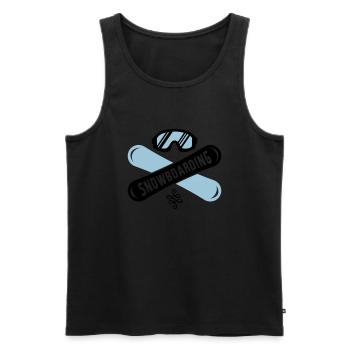 snowboarding boards - Männer Premium Bio Tank Top - Schwarz - Vorne - AI Model Male 178 light (178cm)