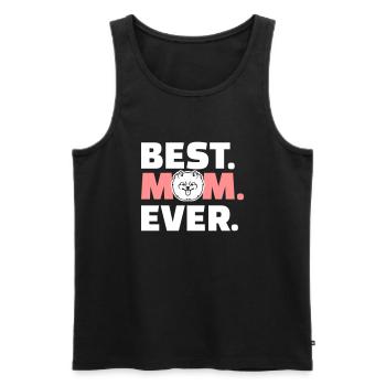 Spitz - Männer Premium Bio Tank Top - Schwarz - Vorne - AI Model Male 178 light (178cm)