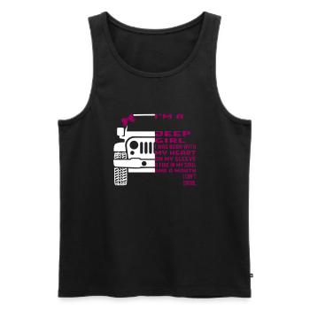 I'm A Jeep Girl - Débardeur bio Premium Homme - noir - Devant - AI Model Male 178 light (178cm)